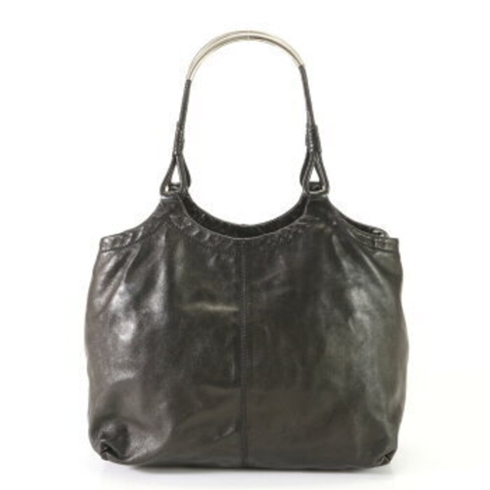 Prada handbag shoulder bag black leather work triangle documents logo tote EFE - Picture 6 of 14